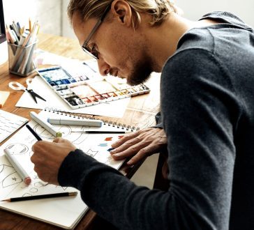 Ideas Creative Occupation Design Studio Drawing Startup Concept